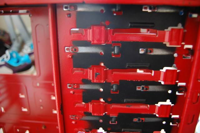 The case had been painted with the drive retention clips still fitted.