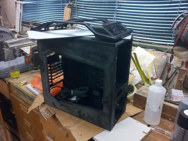 Case panels prepped ready for paint.