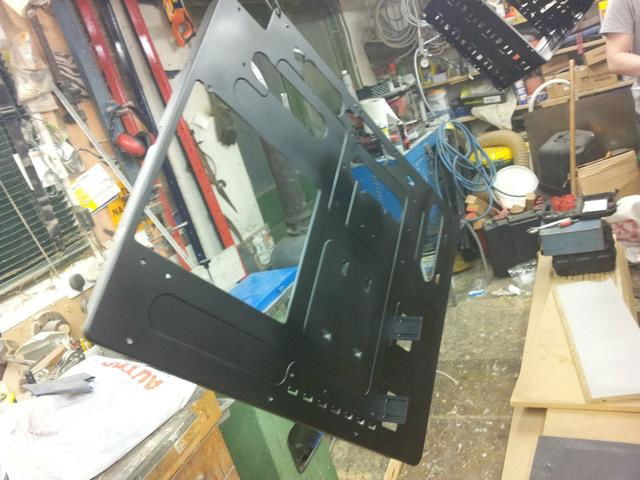 Matte black applied.