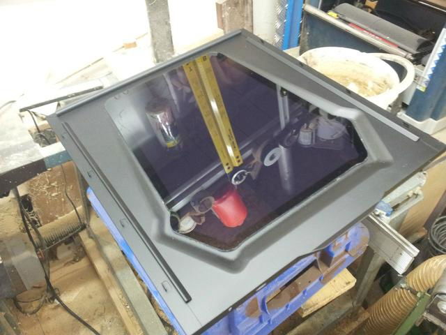 Installing the new side panel window.