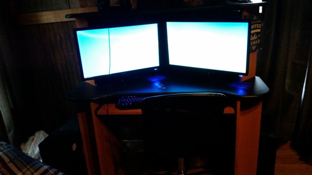 My dual monitor setup, really helpful when using premiere, blender and unity
