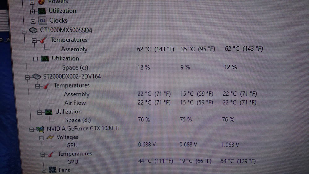 Userbench Temps before heatsink