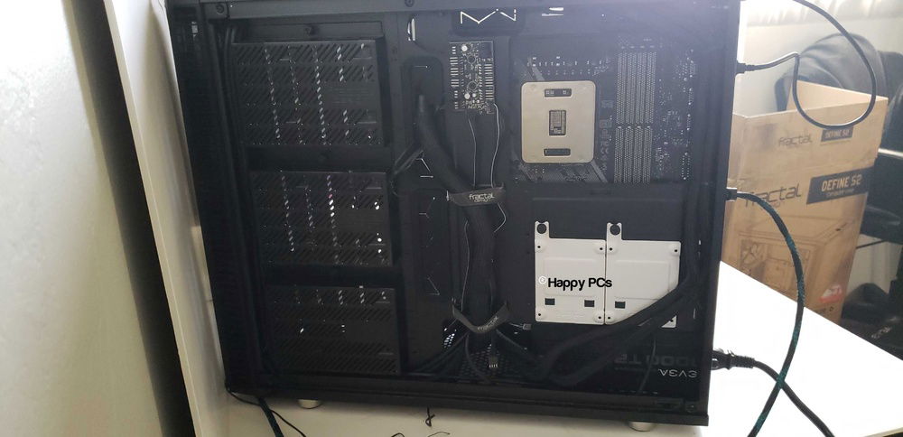 Rear cable management.