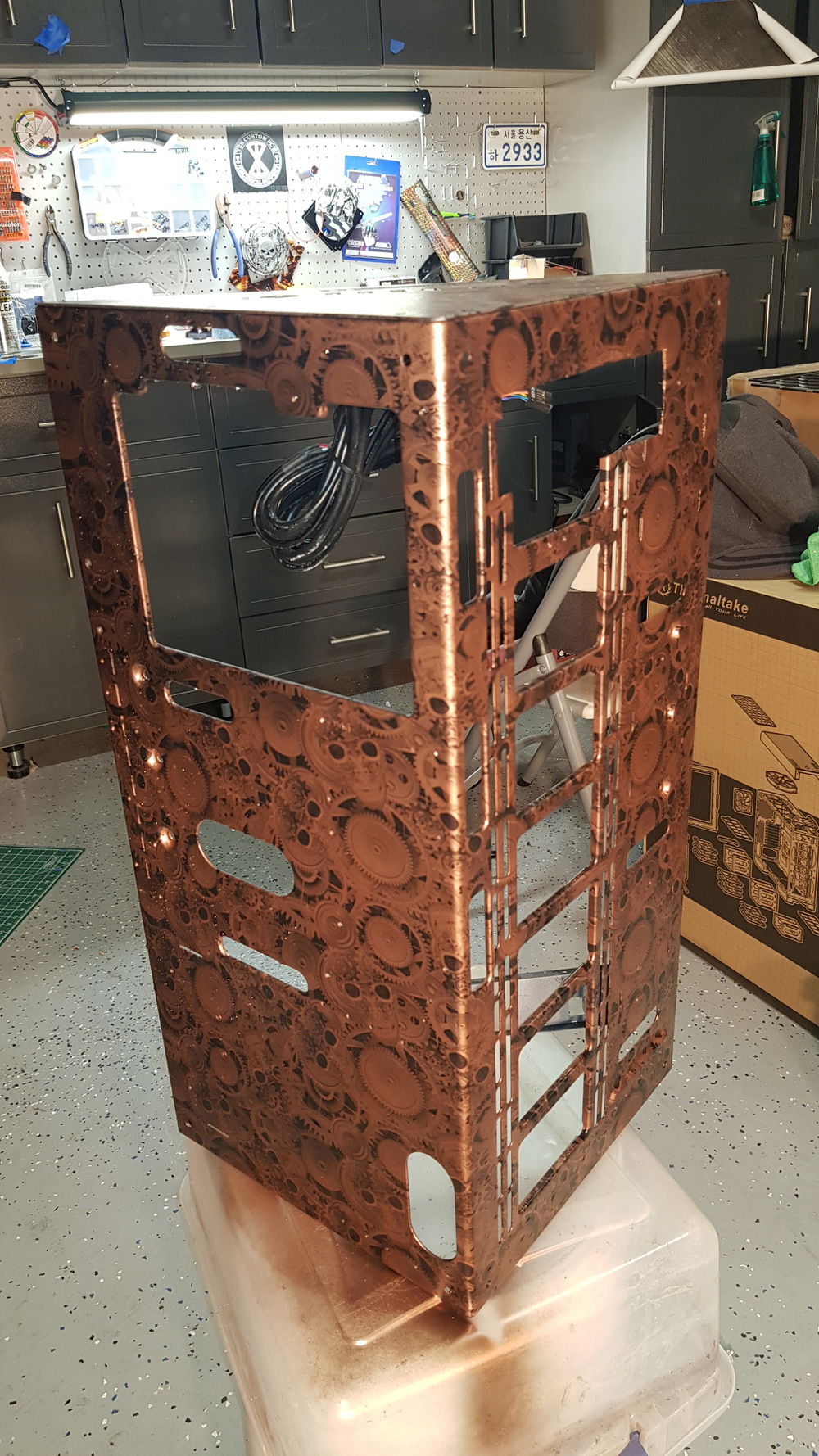 The dip on the bend of the case came out seamless...