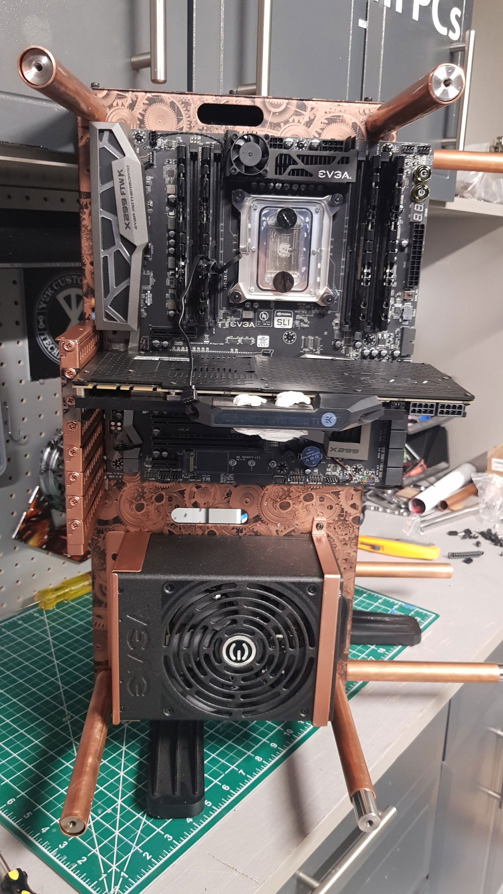 Yea its an EATX on an ATX case...