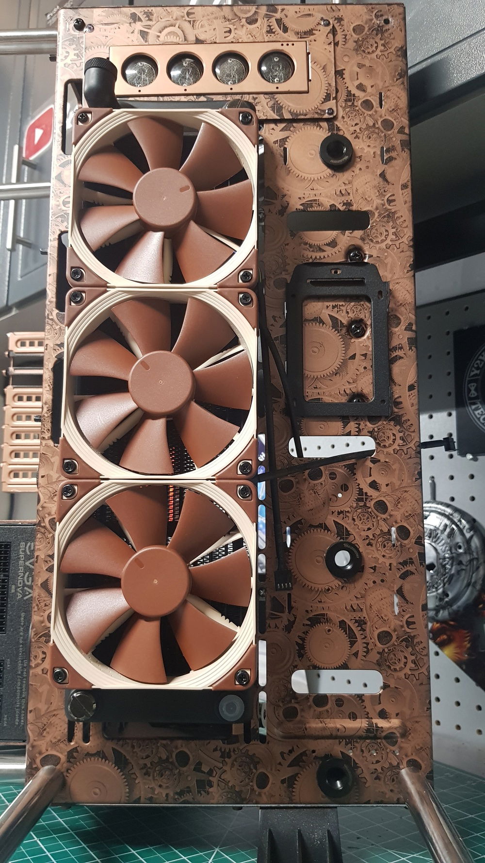 The bottom line is for the distroplate return line. And the middle and top are for a aethetic/cosmetic line