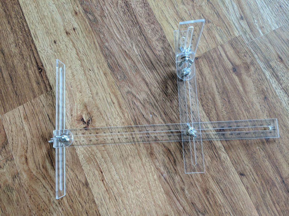 Monsoon Pro Bending kit rulers. Absolutely essential for doing 3 bend, 3 axis runs. ... not to mention ones that are parallel to each other. This build would have been impossible (for me at least) without this tool.