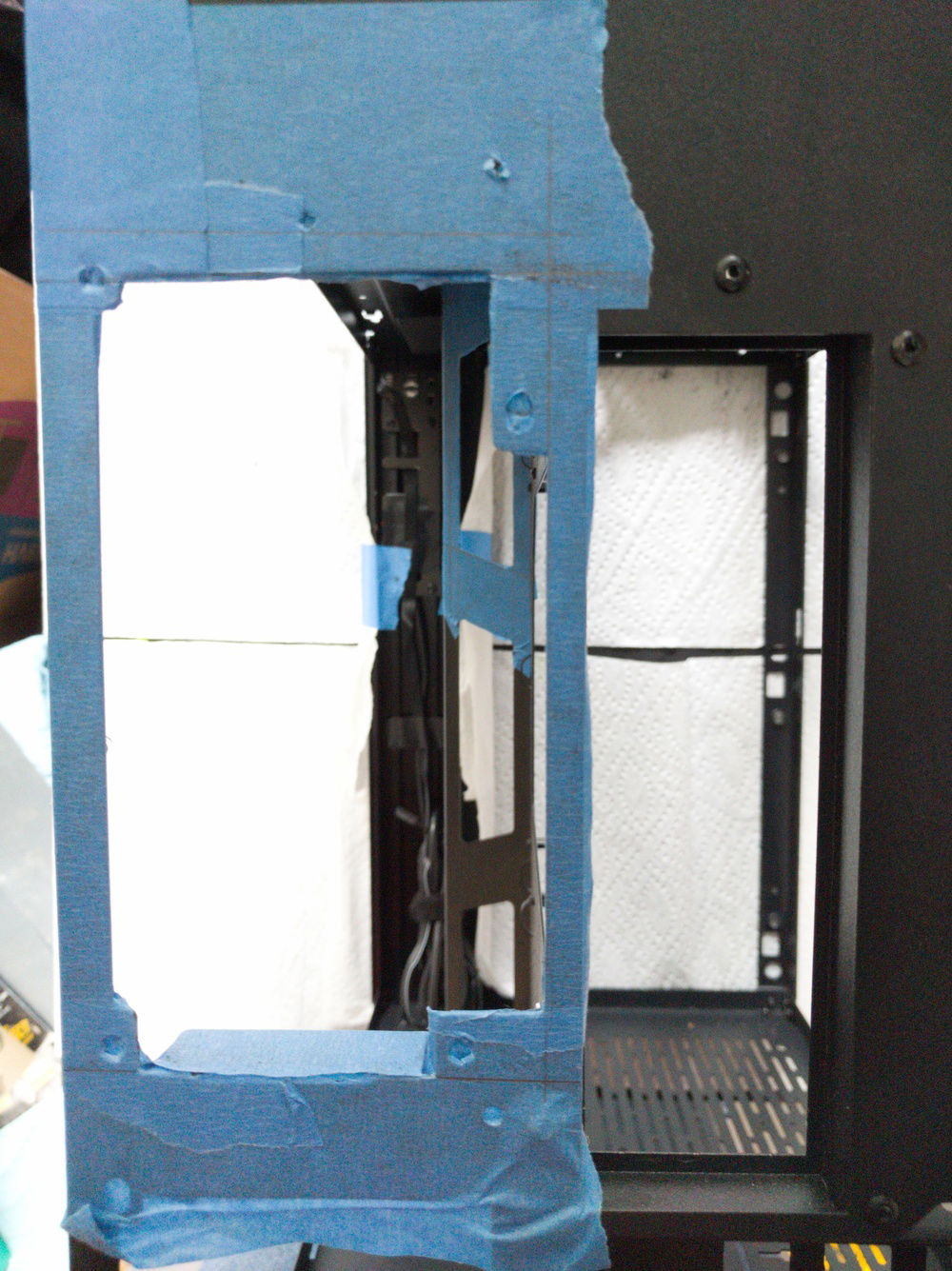 Cut out prep for pump/res unit