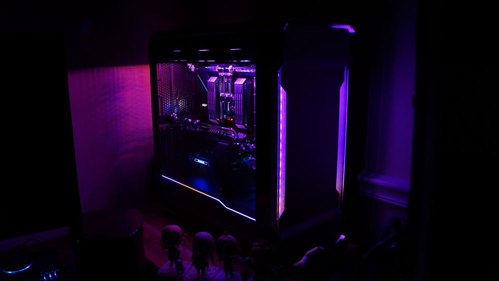 Nightime, and a bit farther out.