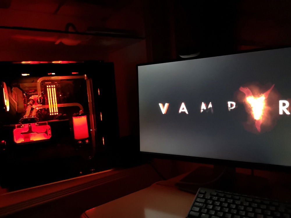 Blood Red iCue RGB profile for Vampyr gameplay.