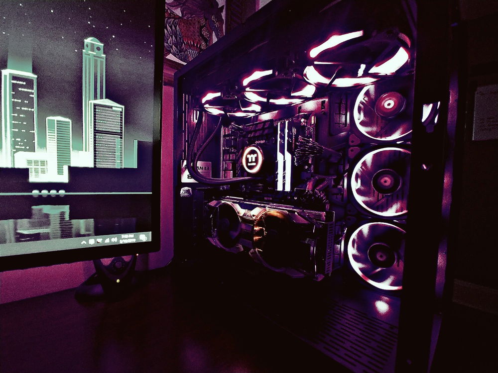 *Before cablemod cables