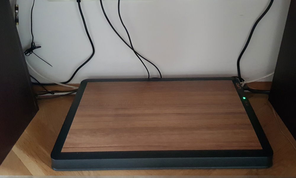 Remote controlled heated footrest, for those cold months, works a treat!