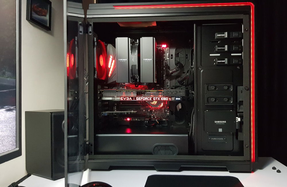 The EVGA powerlink is the best way to clean up cables, for 10$, loving it!