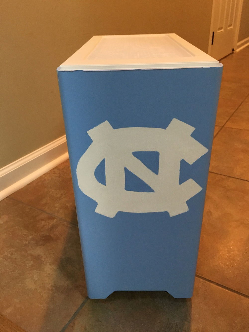 Front panel after painting is completed