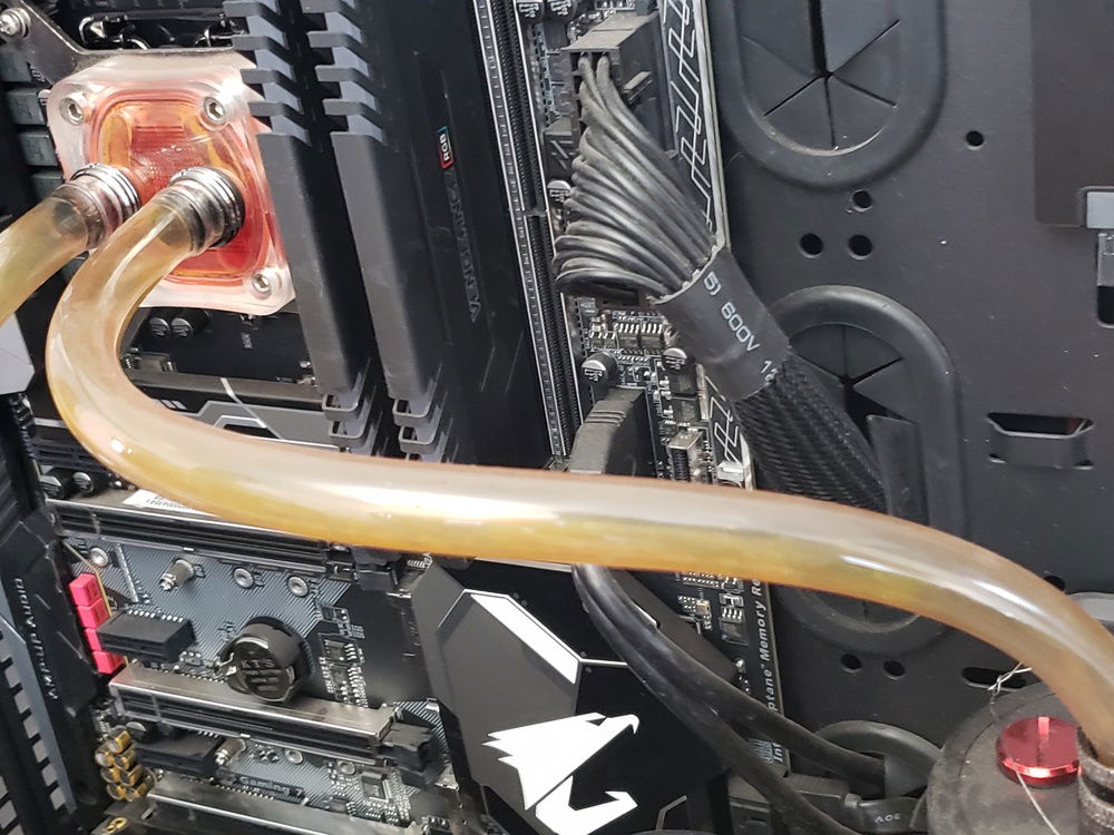 Obviously the tubing needs to go.