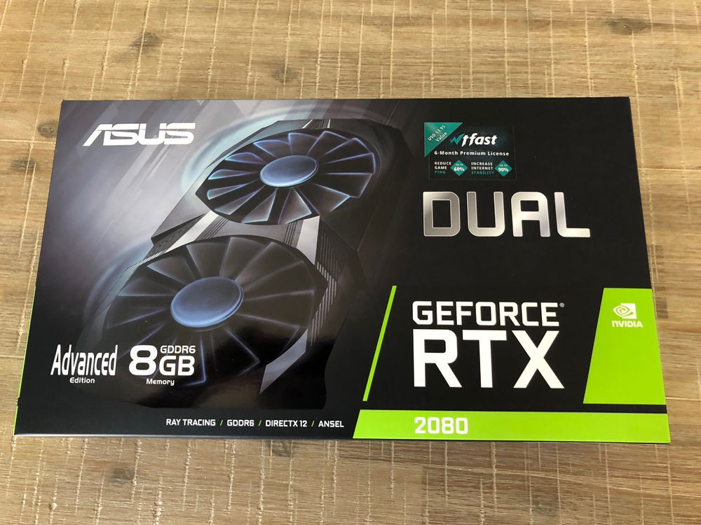 Thanks to a deal at a electronics dealer I got my hands on ASUS Advanced Dual Nvidia GeForce RTX 2080.