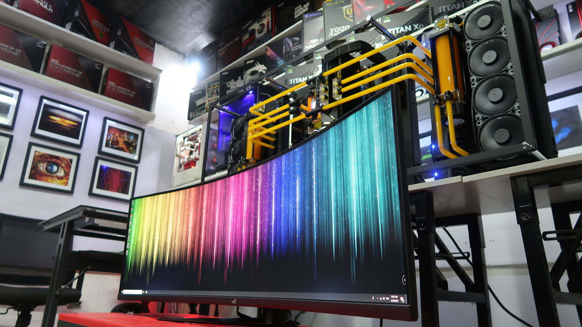 Custom Pc Build 61 " Omega " Thermaltake Core P7 with Super Ultrawide