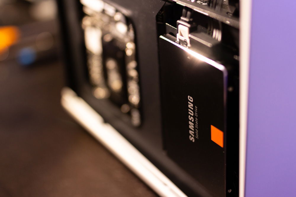 Extra storage hidden away.