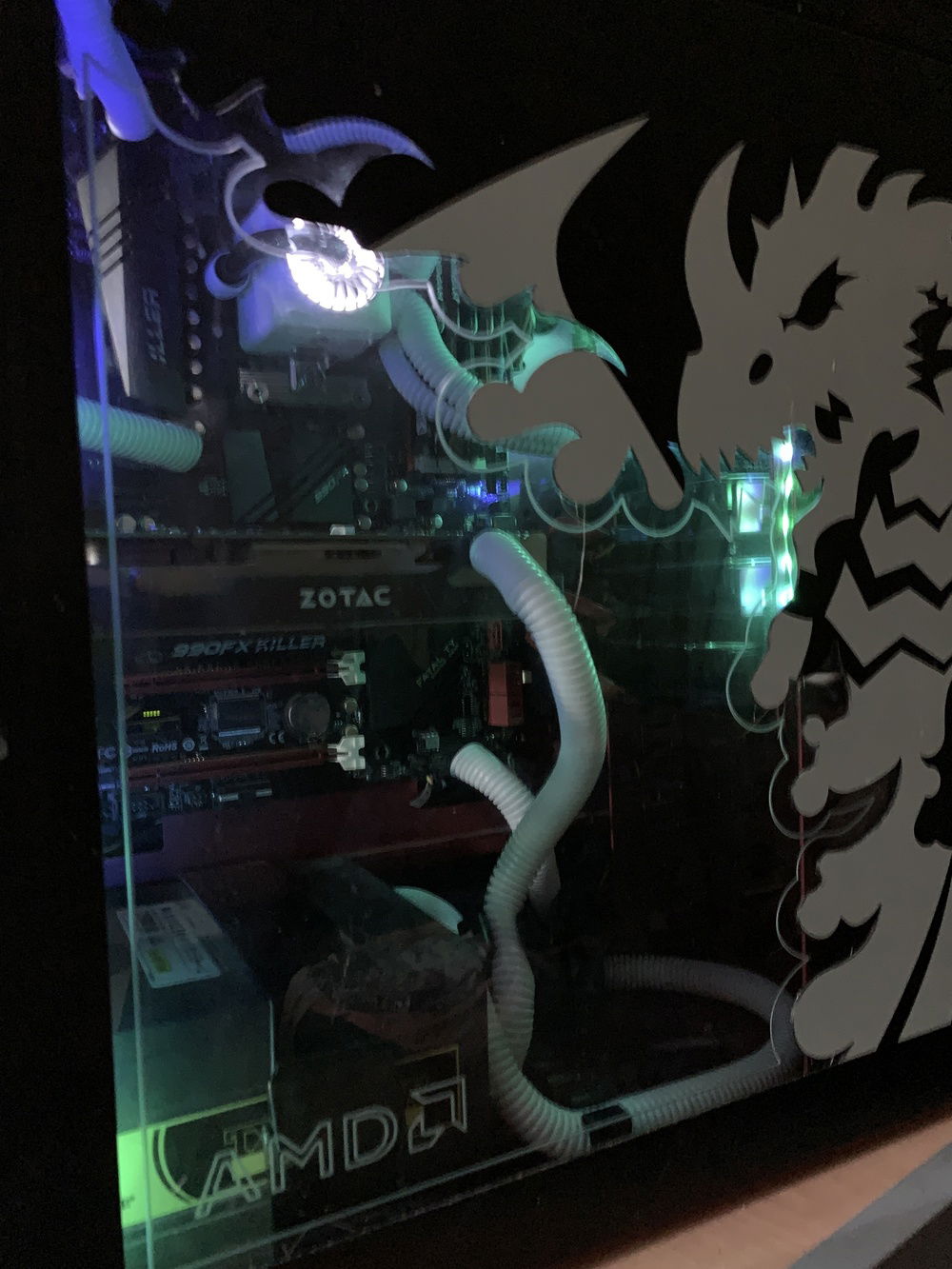 new cable management, night time photos tonight. Next week desk set up photo will be added.