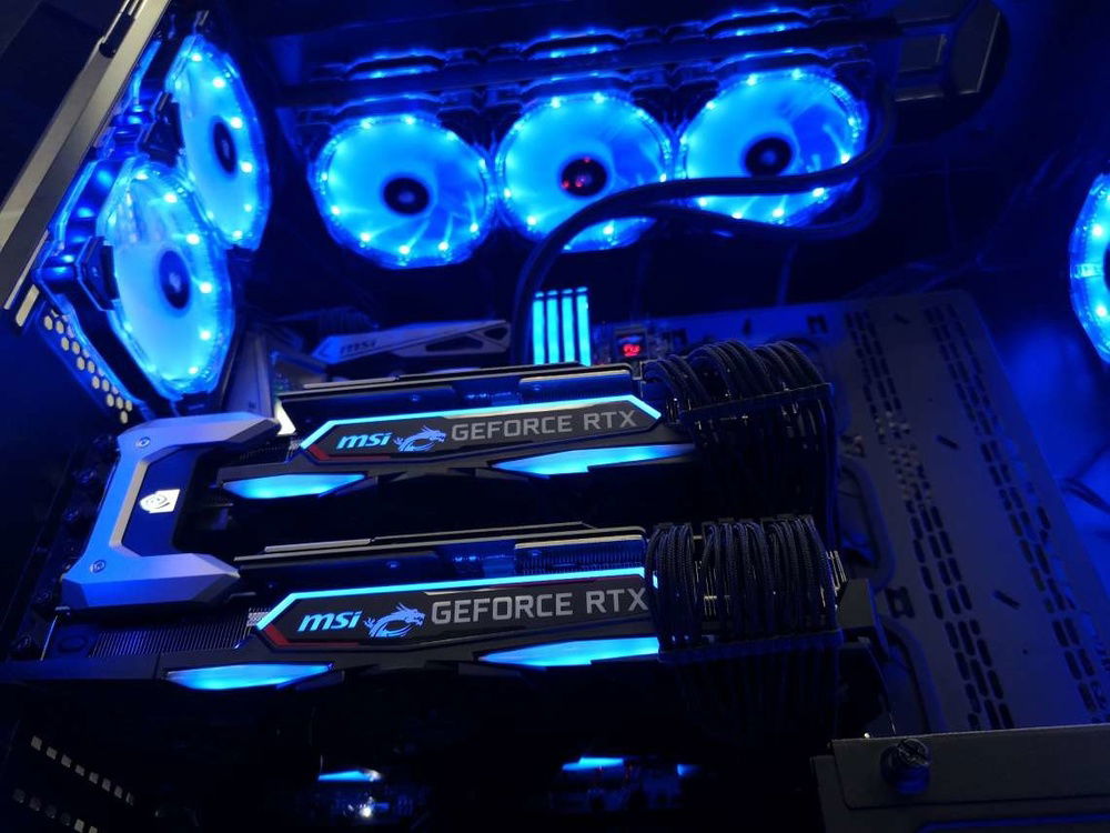 Cooler and rear fans