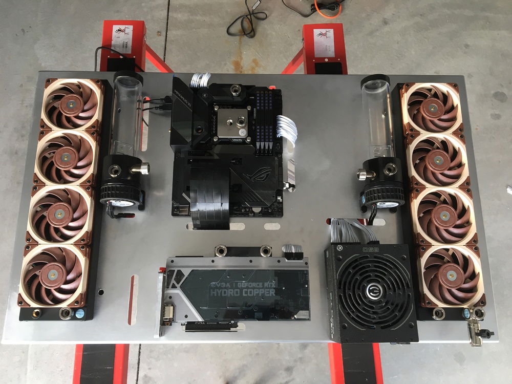 Mostly finished, all slots, openings, and tapped screw holes are done for dry-fitting.

Have yet to finish smaller parts like HDD/SSD mounts, GPU mounts, PSU mounts.