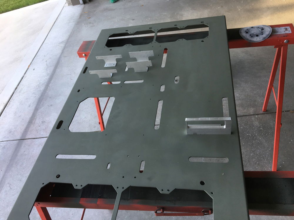 Finished the miscellaneous aluminum parts, and primed the panels.