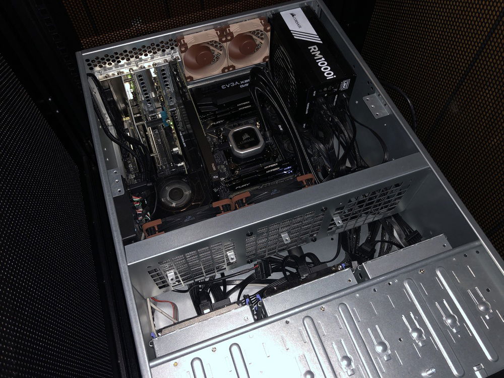 This photo is not current. I've since swapped out the PSU and AIO.