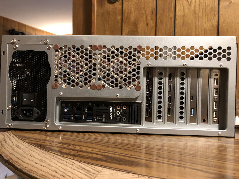 Back of system, initial build.