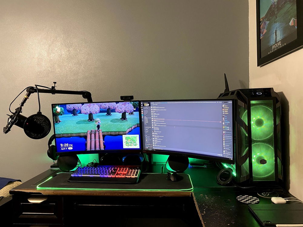 Setup with fully synchronized RGB on all components