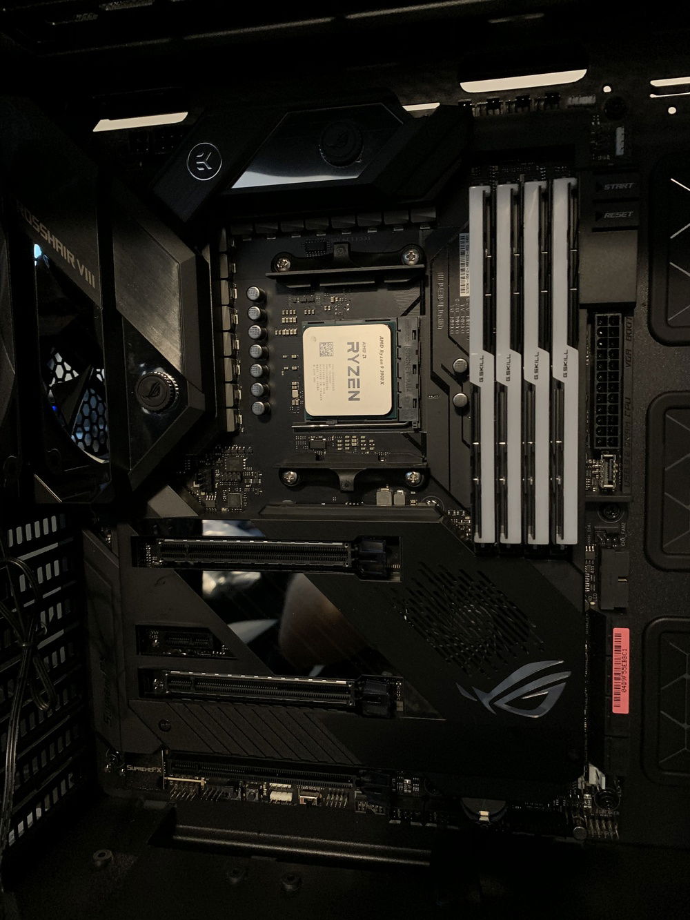 CPU and RAM installed