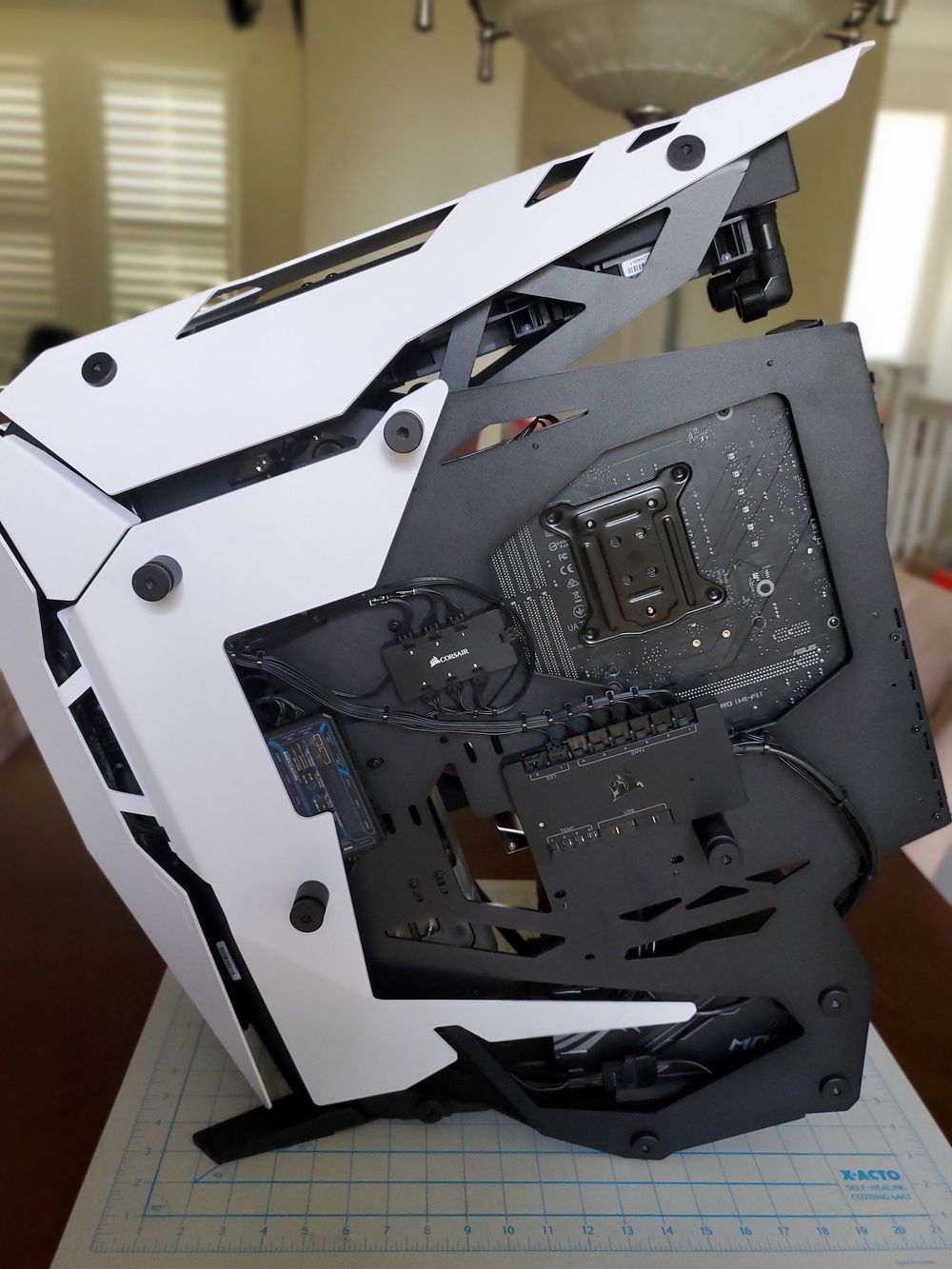 Better fitment of side panel after additional cable management.