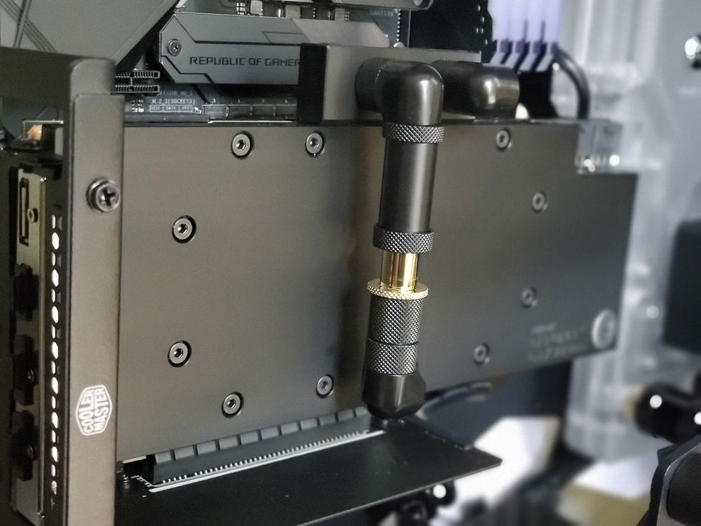 Adding in gold fittings.