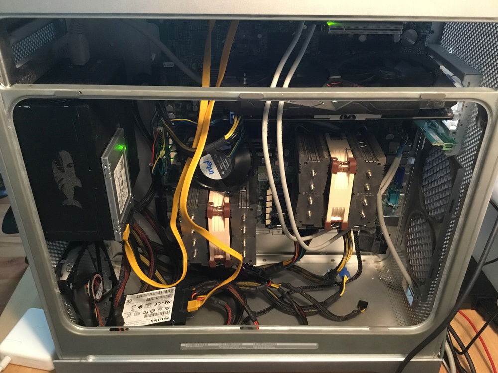 The Motherbaord is actually an X8DT-F and the memory is from HP (32gb 4*8gb ECC)