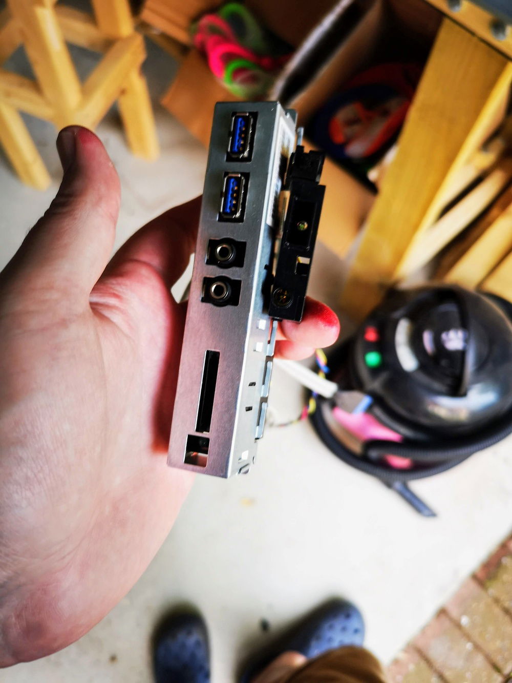 I kept the front IO and power switches