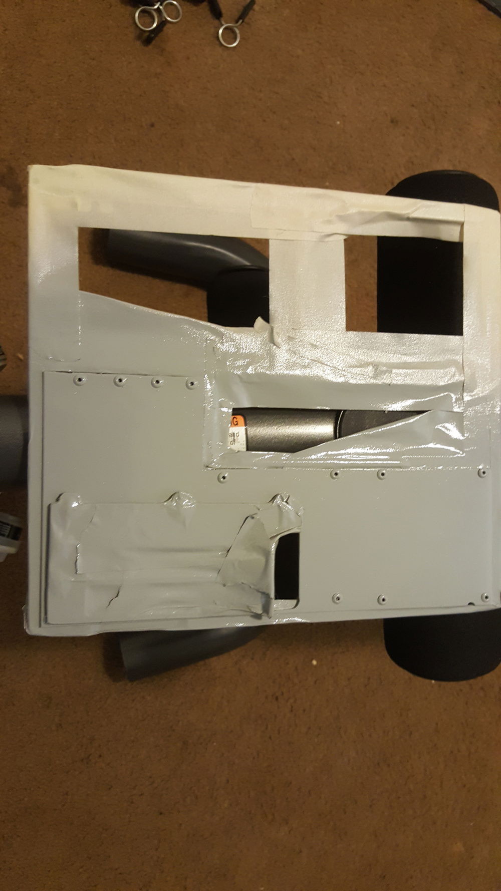 First mask of back panel