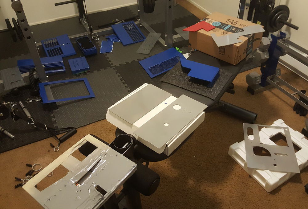 all pieces drying together