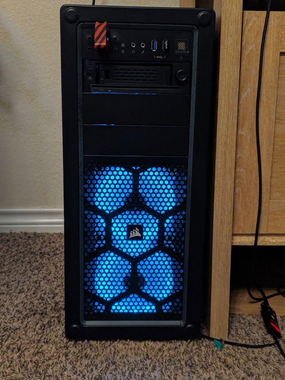 v1: front of the case