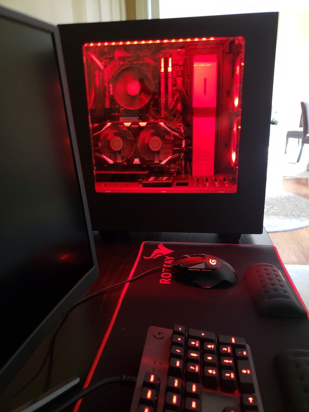 Current setup, computer has been updated.