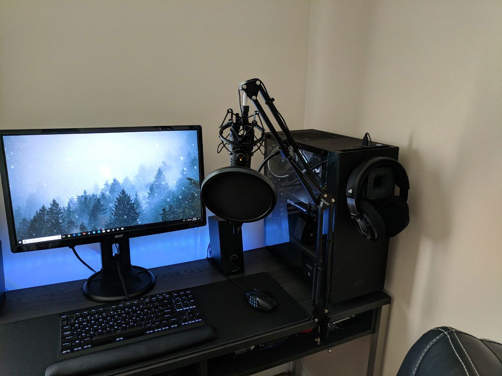 What the setup looked like in 2017.