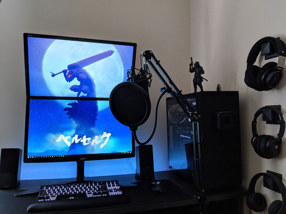 What the setup looked like in 2018.