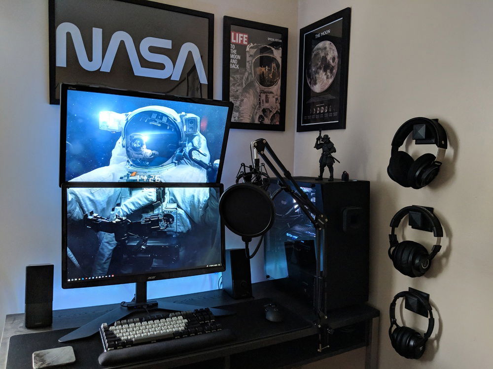 What the setup looked like in 2019.