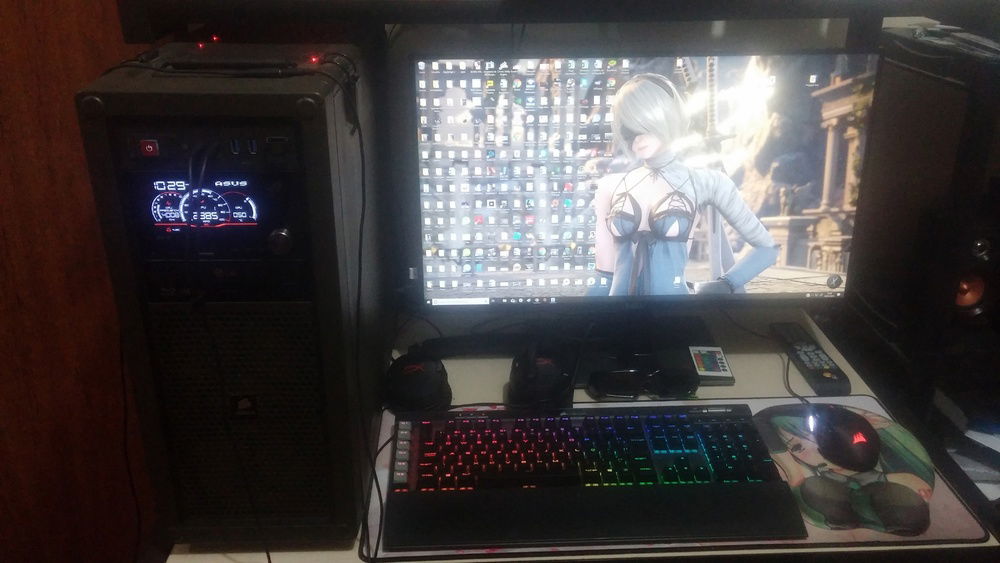Closer view of the PC.