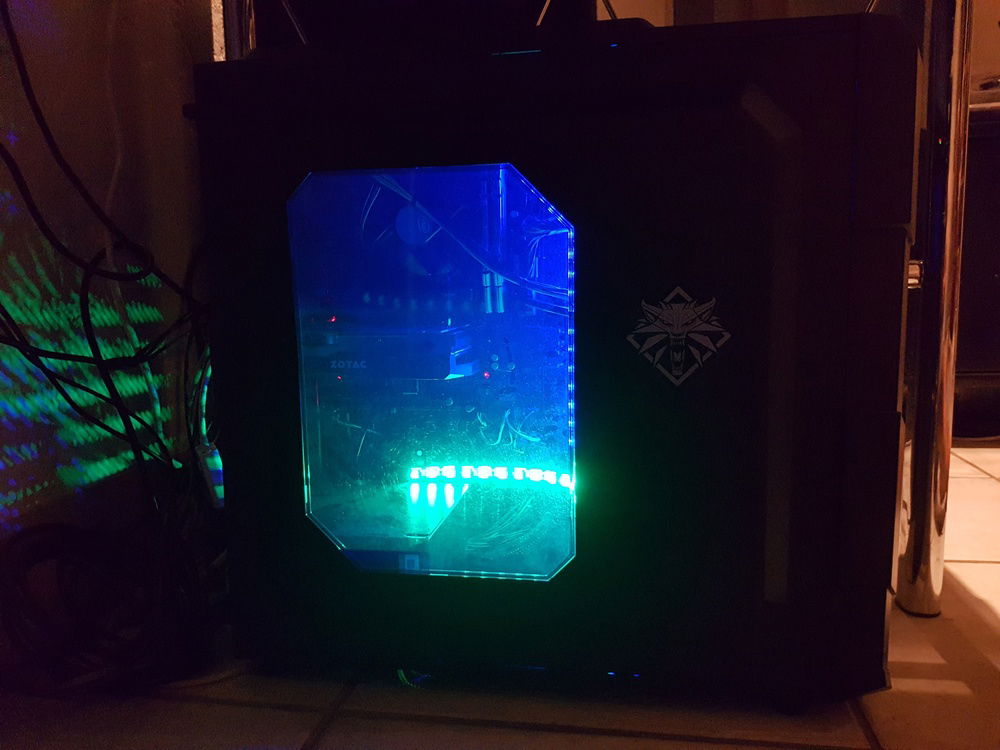 The first one! 1050ti and a G4560 inside a random Raidmax case.