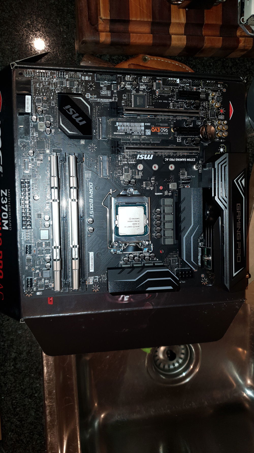 8600k in its new home.