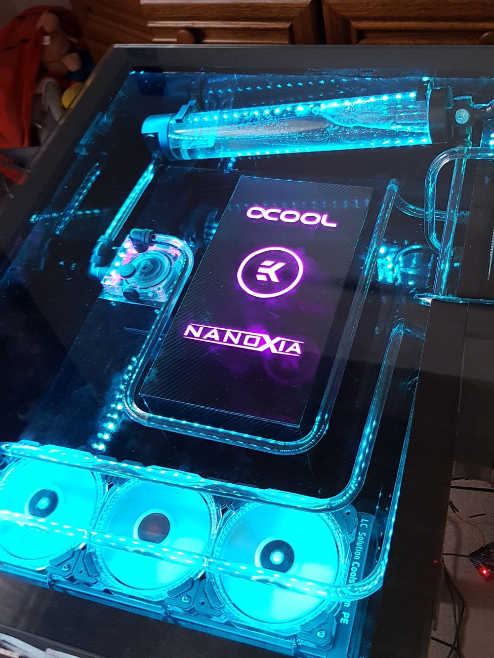 First picture with water in the loop