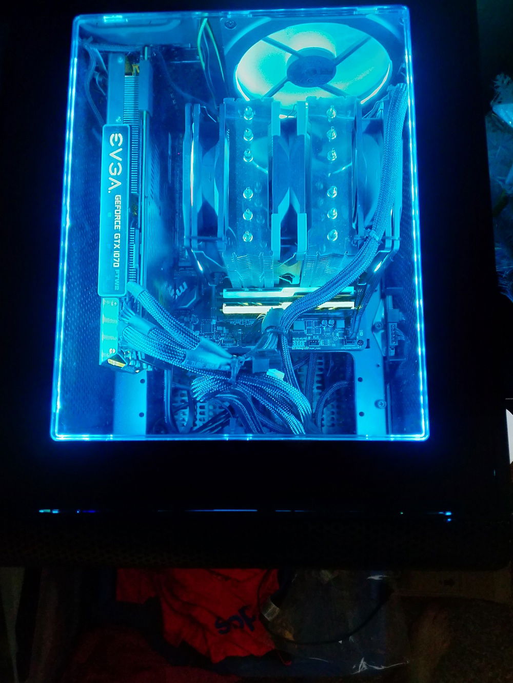 Top View through window.