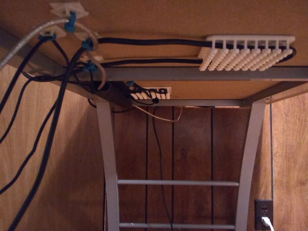 About all I could do, this desk was really hard to work around.