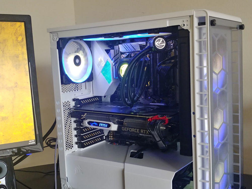 Most recent revision. Put on 6 corsair LL120 case fans to replace the hodgepodge of fans I had previously. Tidied up the cable runs some more.