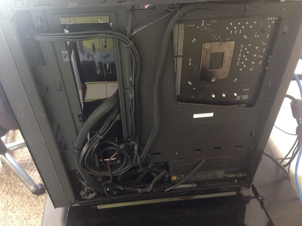 Before cable management