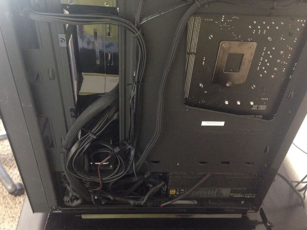 Before cable management